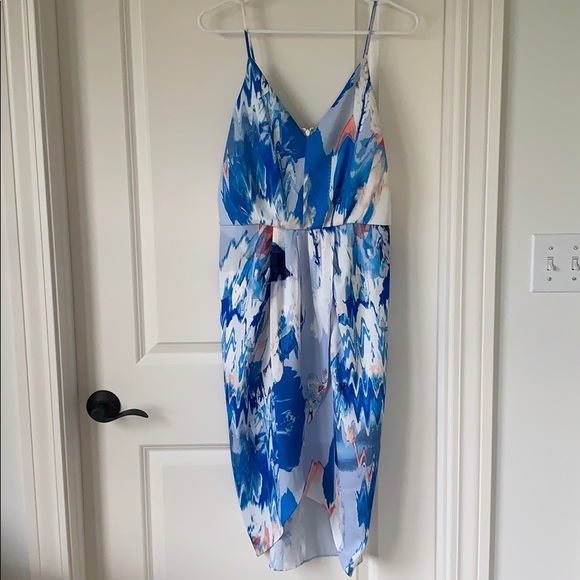 Chelsea28 Dresses & Skirts - Chelsea28 Blue Ice Abstract Print dress- Size 8